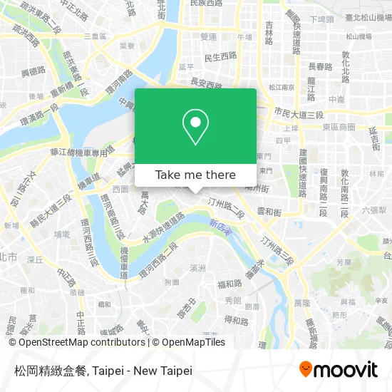 松岡精緻盒餐 map