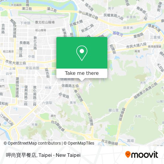 呷尚寶早餐店 map