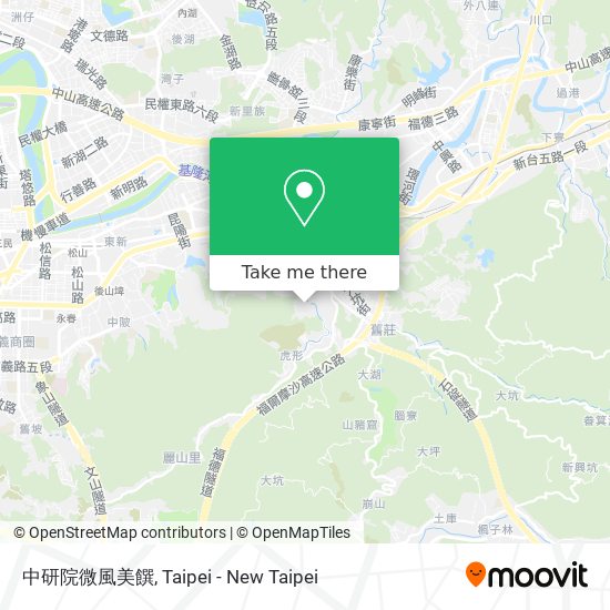 中研院微風美饌 map