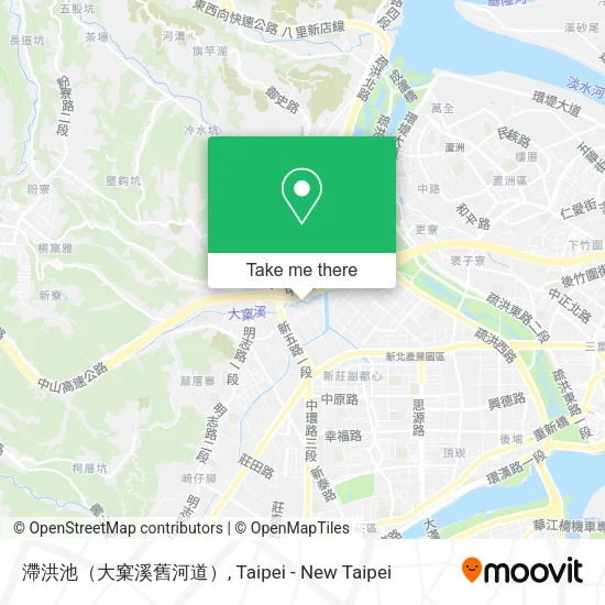 滯洪池（大窠溪舊河道）地圖