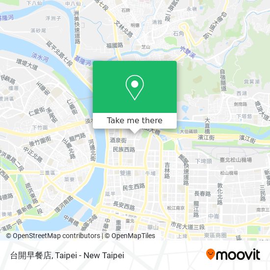 台開早餐店 map