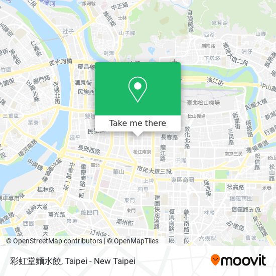 彩虹堂麵水餃 map