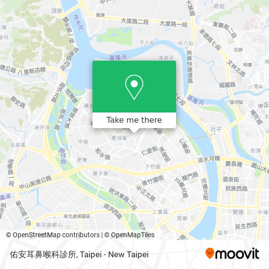 佑安耳鼻喉科診所地圖