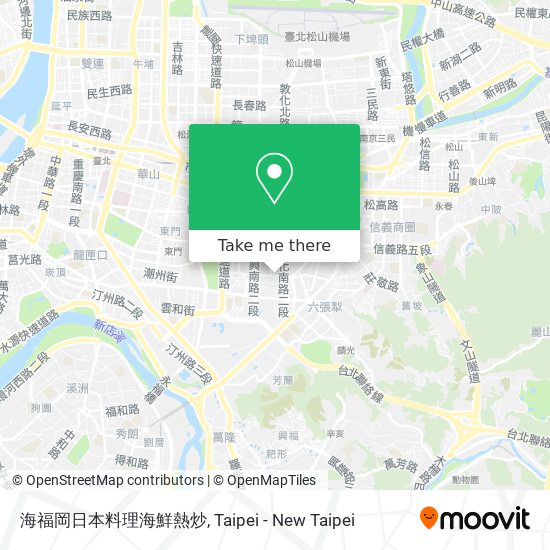 海福岡日本料理海鮮熱炒地圖