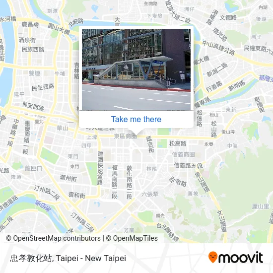 忠孝敦化站地圖