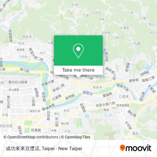 成功來來豆漿店 map