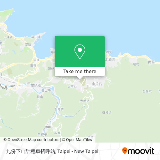 九份下山計程車招呼站 map