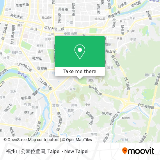 福州山公園位置圖 map