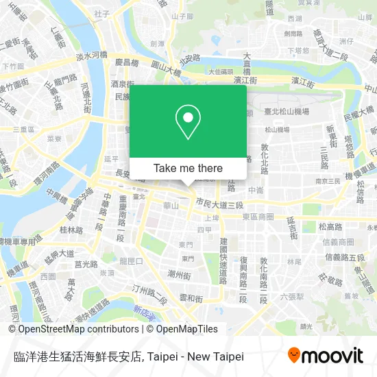臨洋港生猛活海鮮長安店地圖