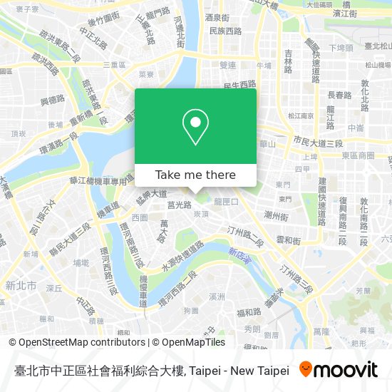 臺北市中正區社會福利綜合大樓 map