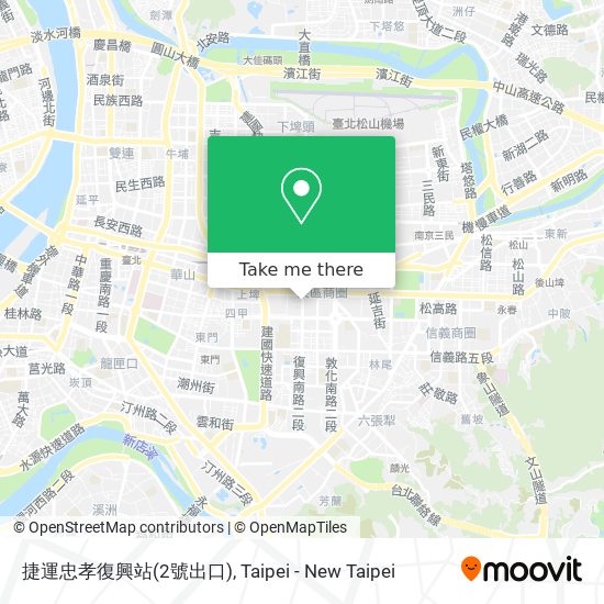 捷運忠孝復興站(2號出口) map