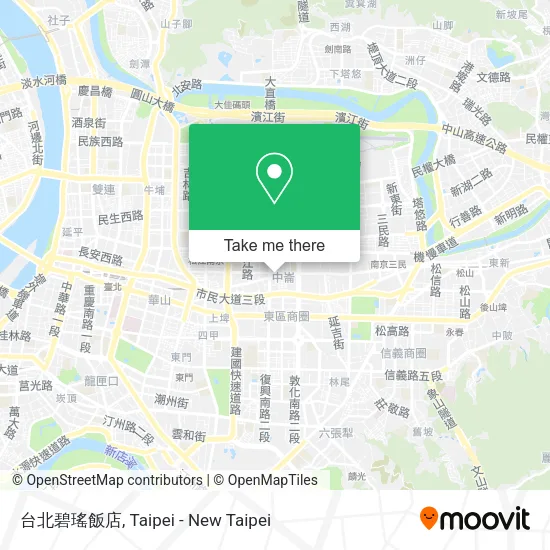 台北碧瑤飯店地圖