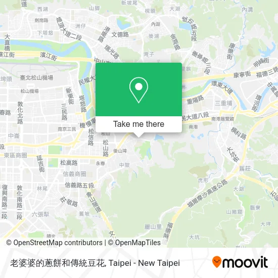 老婆婆的蔥餅和傳統豆花 map