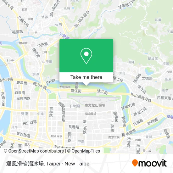 迎風滑輪溜冰場地圖