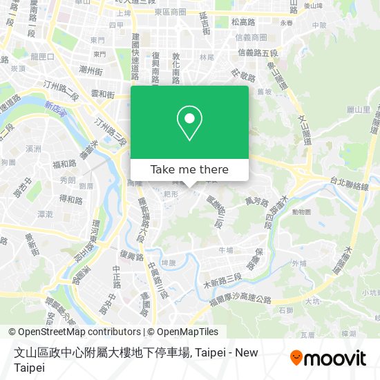 文山區政中心附屬大樓地下停車場 map