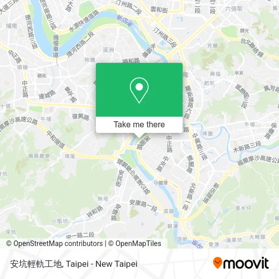 安坑輕軌工地地圖
