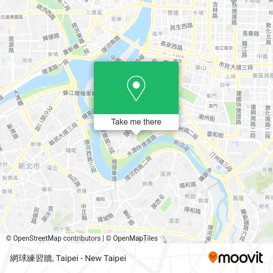 網球練習牆 map