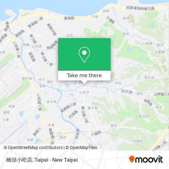 橋頭小吃店地圖