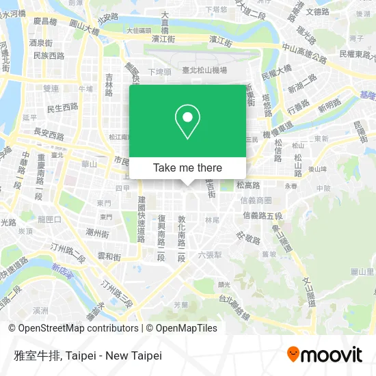 雅室牛排地圖