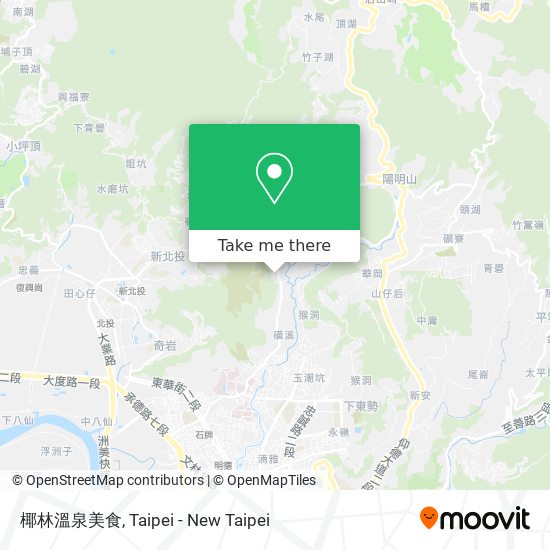 椰林溫泉美食 map