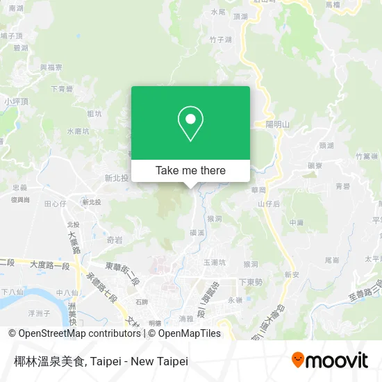 椰林溫泉美食地圖