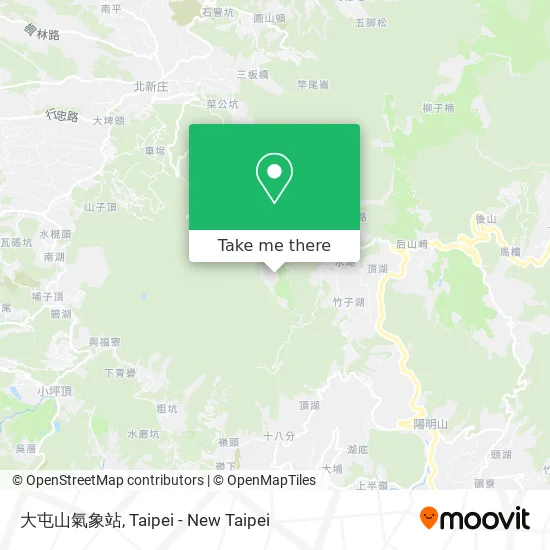 大屯山氣象站 map