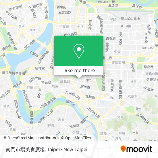 南門市場美食廣場 map