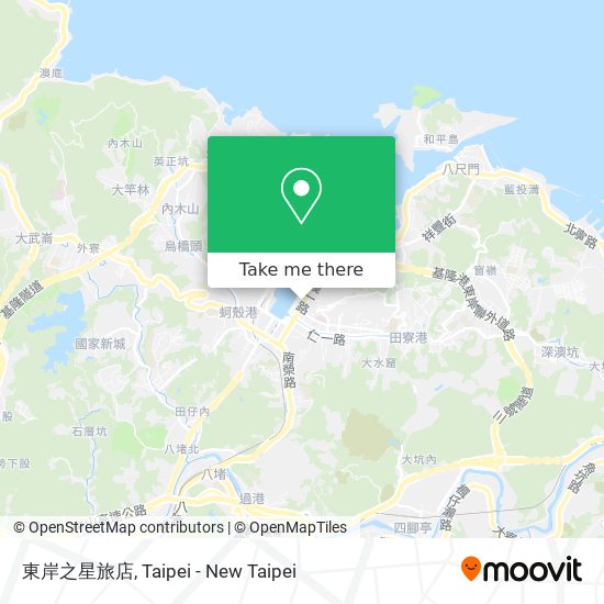 東岸之星旅店 map