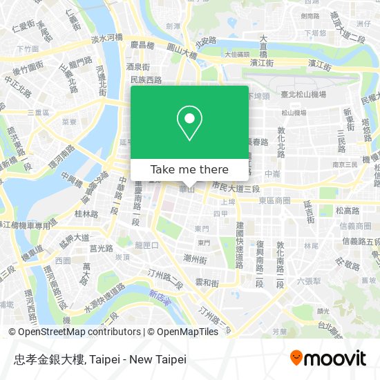 忠孝金銀大樓 map