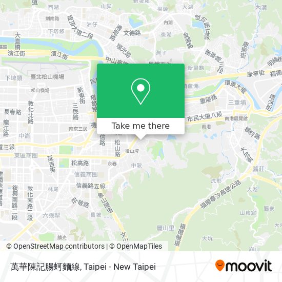 萬華陳記腸蚵麵線 map