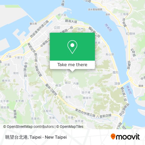 眺望台北港 map