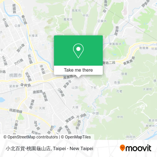小北百貨-桃園龜山店地圖