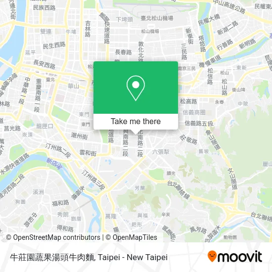 牛莊園蔬果湯頭牛肉麵地圖