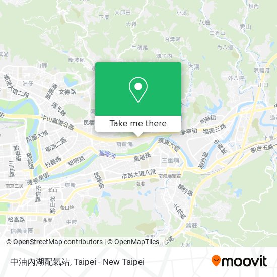 中油內湖配氣站 map