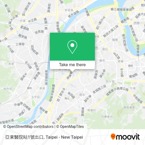 亞東醫院站1號出口 map