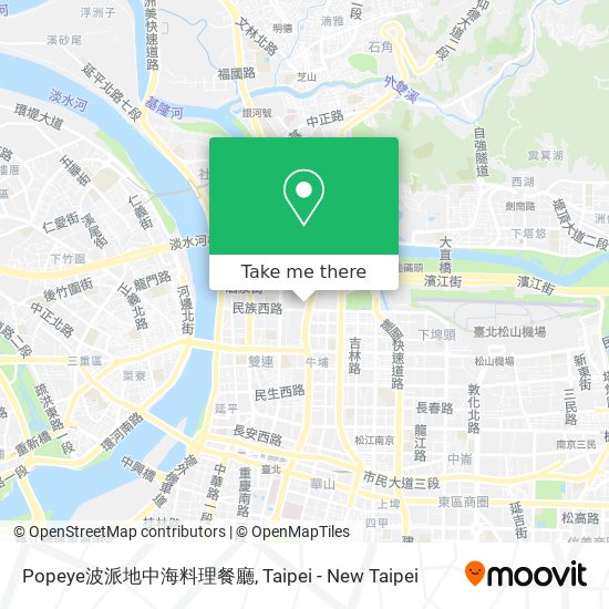 Popeye波派地中海料理餐廳地圖