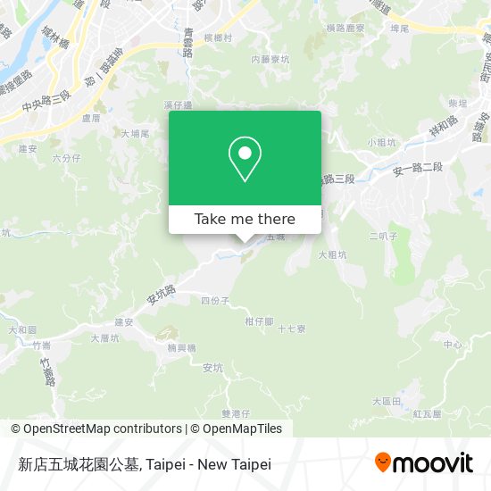 新店五城花園公墓 map