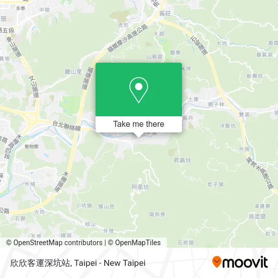 欣欣客運深坑站地圖