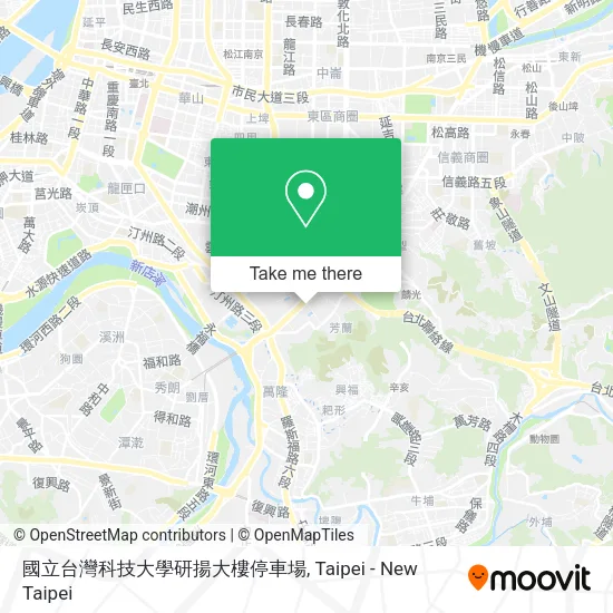 國立台灣科技大學研揚大樓停車場地圖