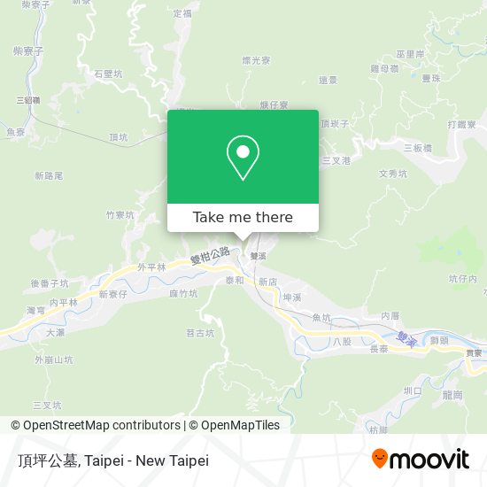 頂坪公墓地圖