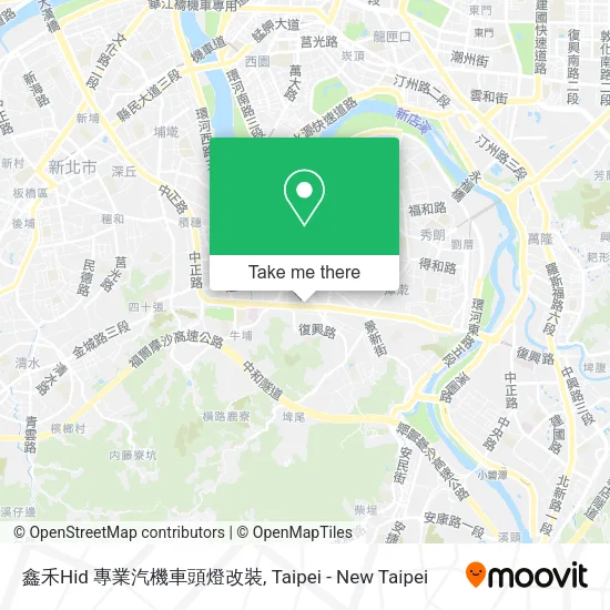 鑫禾Hid 專業汽機車頭燈改裝地圖