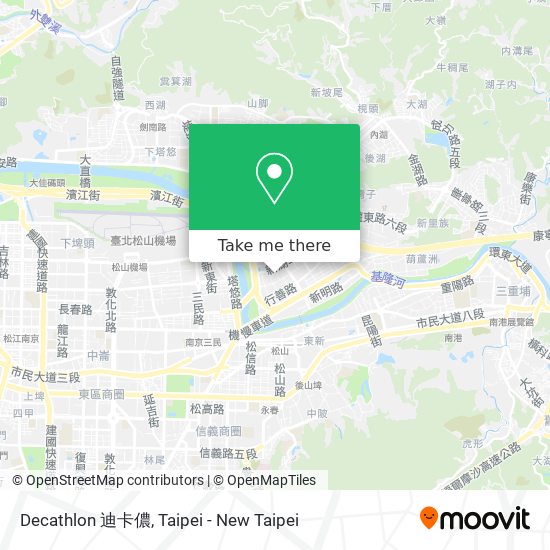 Decathlon 迪卡儂 map