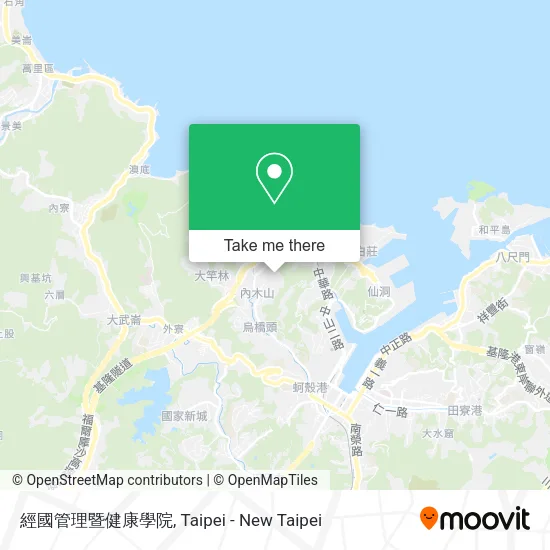 經國管理暨健康學院地圖