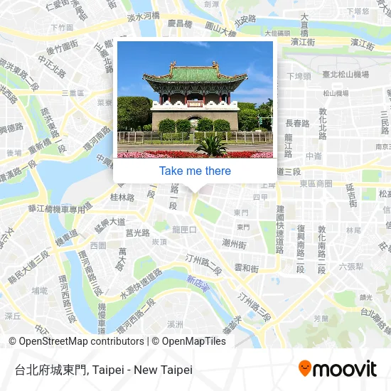 台北府城東門地圖