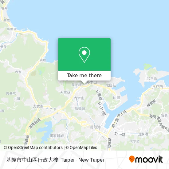 基隆市中山區行政大樓 map
