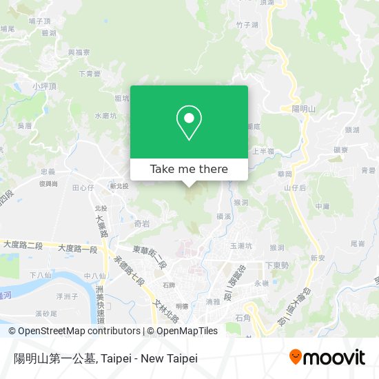 陽明山第一公墓 map