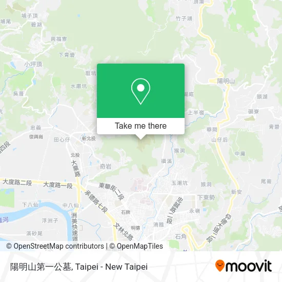 陽明山第一公墓地圖