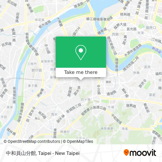 中和員山分館 map