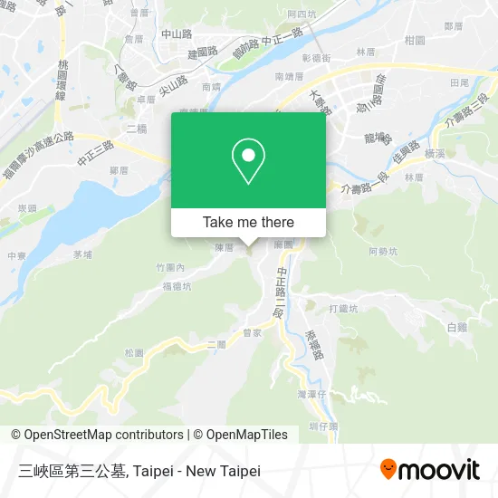 三峽區第三公墓地圖