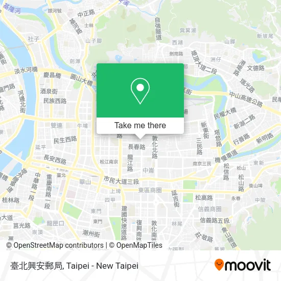 臺北興安郵局地圖